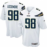 Nike Men & Women & Youth Chargers #98 Lissemore White Team Color Game Jersey